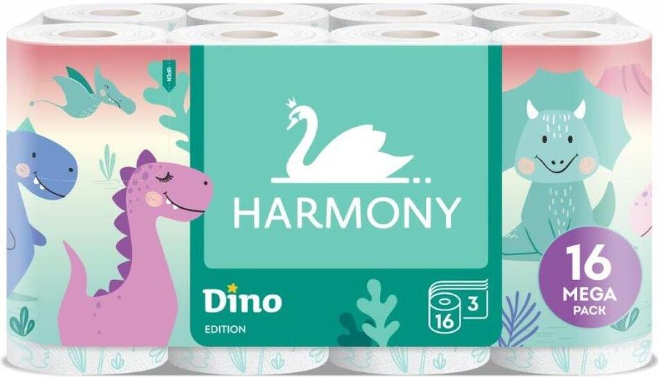 Harmony Kids Dino toaletní papír, 3 vrstvý, 16 rolí