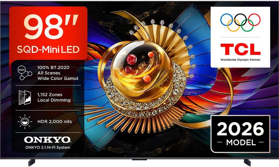 QLED televize TCL 98Q7D PRO