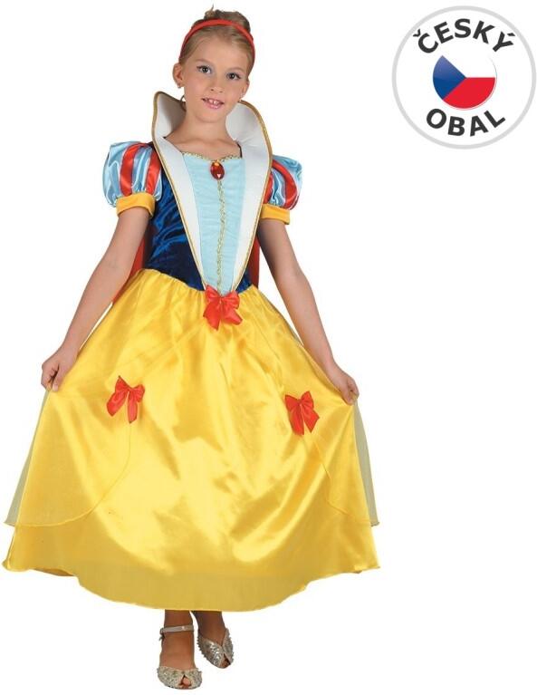 Šaty na karneval - sněhurka, 120- 130 cm