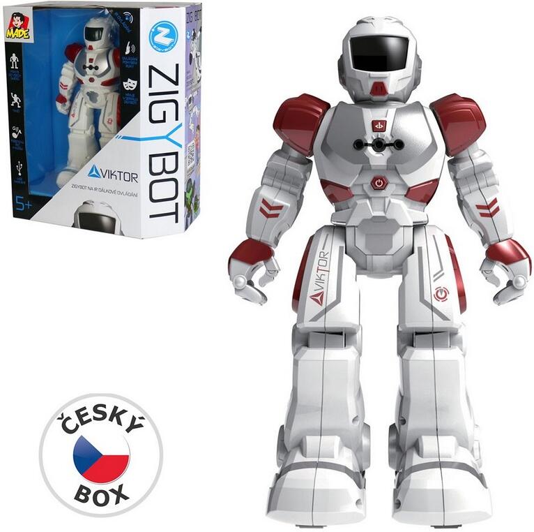 MaDe Robot Viktor 27cm, 21 funkcí, červený