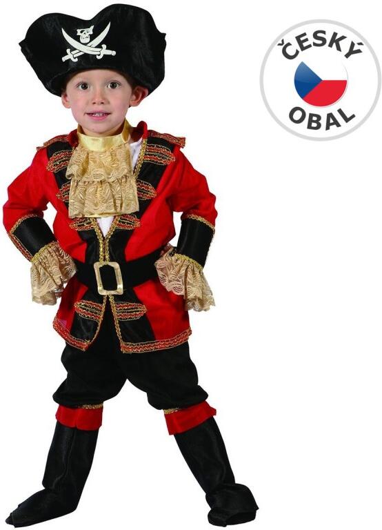 Šaty na karneval - pirát, 92-104 cm