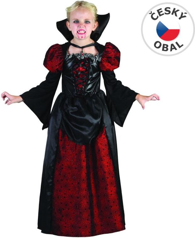 Šaty na karneval - upírka, 120 - 130 cm