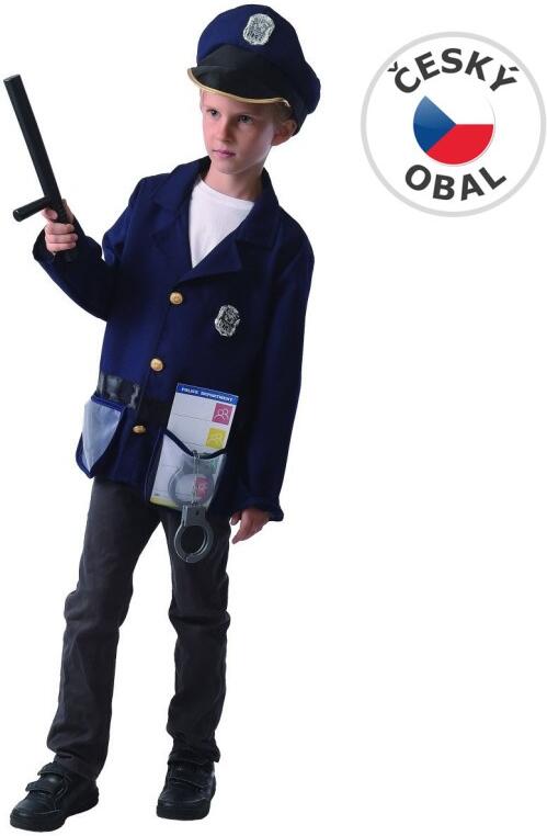 Šaty na karneval - policista, 130 - 140 cm