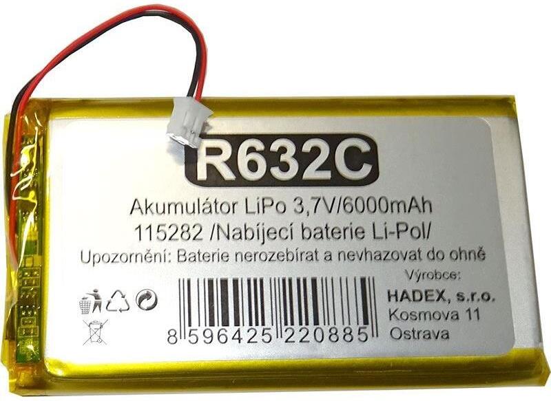 Baterie nabíjecí LiPo 3,7V/ 6000mAh 115282 HADEX