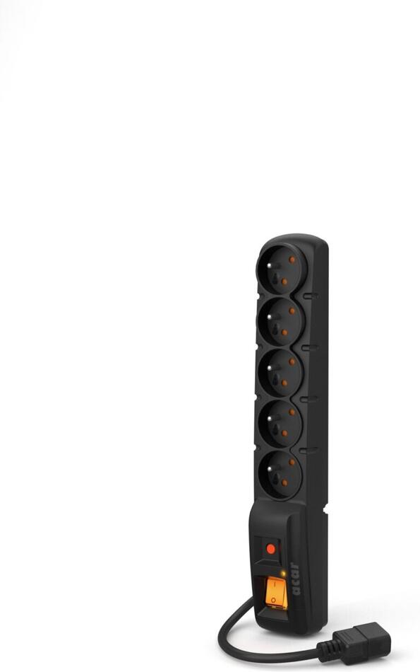PREMIUMCORD acar F5 IEC 3m 5z, 10A, černý (ppacarf5-3iec)