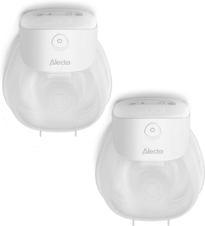 Double wearable electric breast pump - Hands-free, compact and quiet Alecto BCB100
