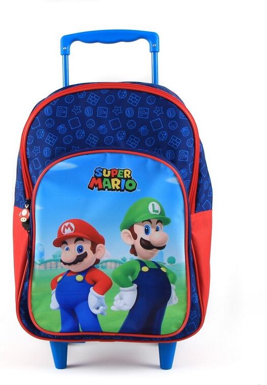 Školní batoh na kolečkách SUPER MARIO