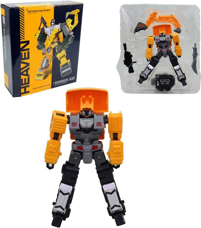 Robot, transformace, bagr