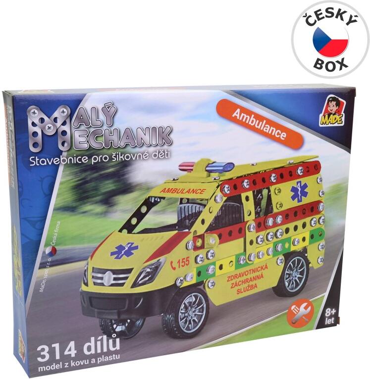 Malý mechanik ambulance, 314 ks, 18 x 7 x 10 cm