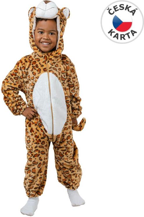 Šaty na karneval - leopard, 92-104cm