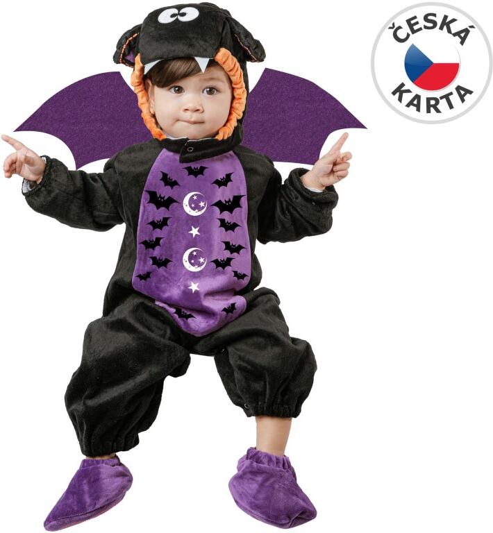 Šaty na karneval - netopýr, 92-104cm