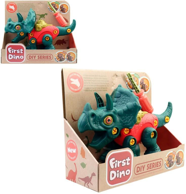 Dinosaurus k sestavení, s bateriemi
