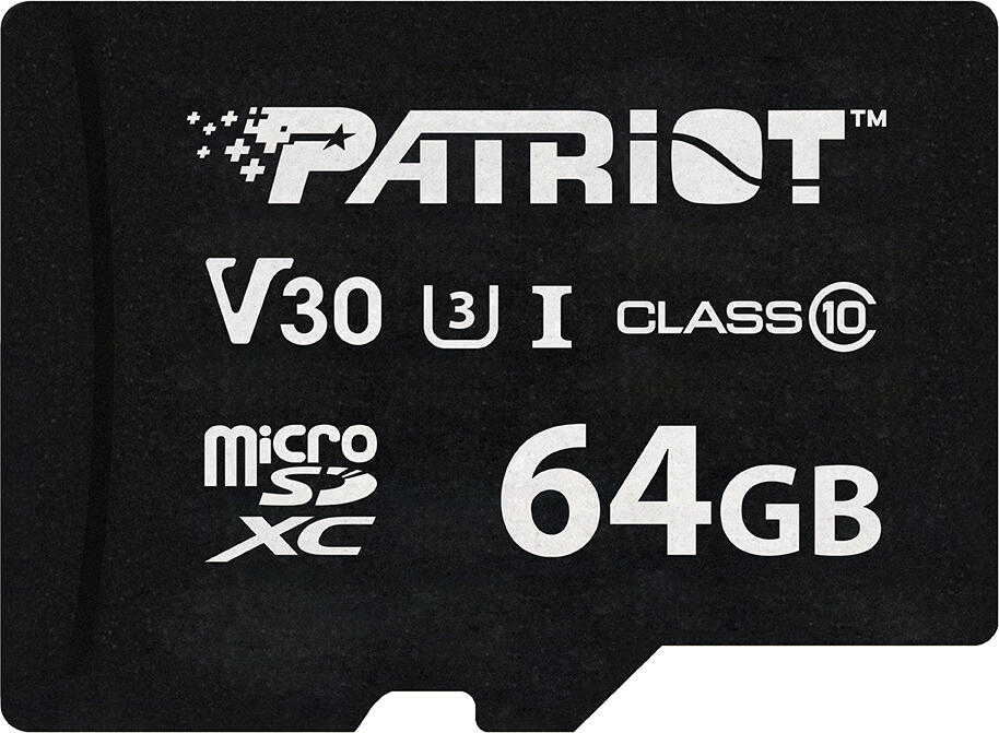PATRIOT VX V30 U3/Micro SDXC/64GB/UHS-I U3 / Class 10 (PSF64GVX31MCX)