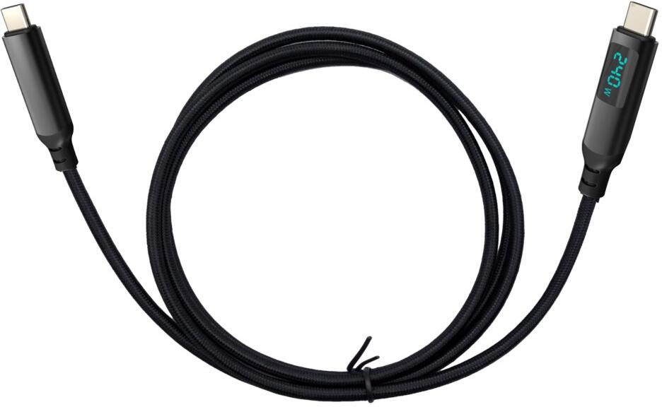 i-tec kabel Thunderbolt 4/USB4 Class Pro 240W s displejem (40 Gbps, 150 cm) (TB4CBL150CMPRO)