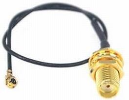 OEM pigtail u.Fl (IPEX)-SMA female pigtail kabel, 15cm (pigsmaf)