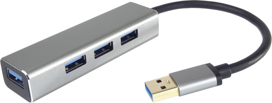 PREMIUMCORD USB 3.0 Superspeed HUB 4-portový (ku3hub4e)