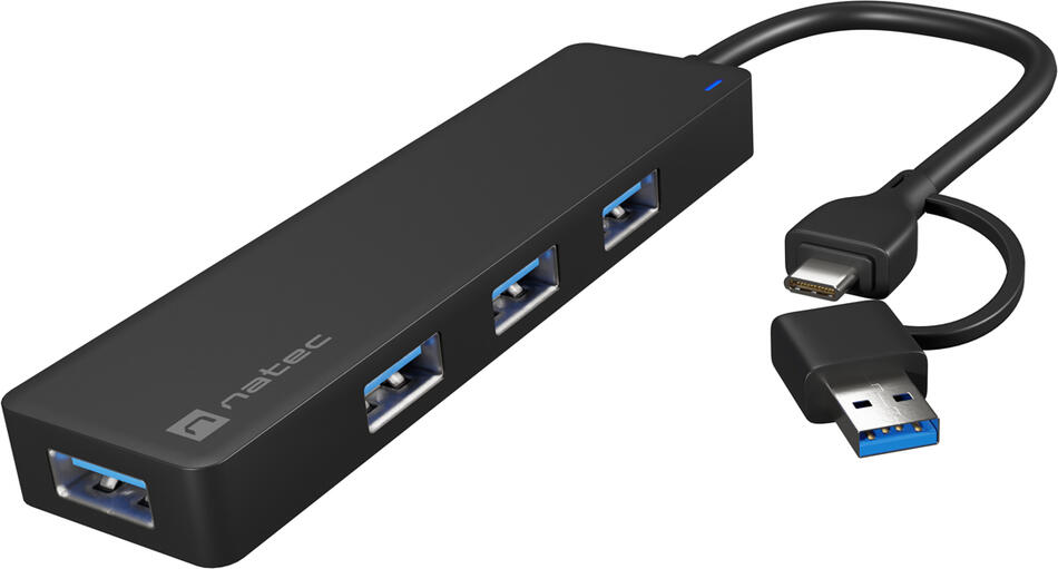 Rozbočovač NATEC MAYFLY 4xUSB-A 3.0 HUB + USB-A adaptér (NHU-2023)