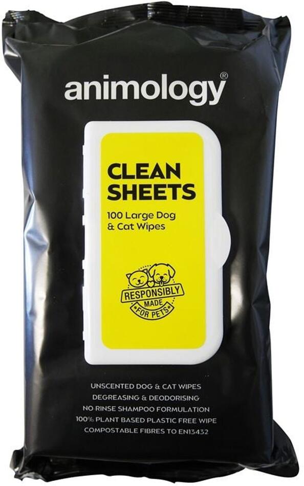 Čistící utěrky Animology Clean Sheets, 100 ks