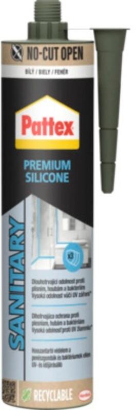 PATTEX Sanitární silikon Premium, bílý, 280 ml