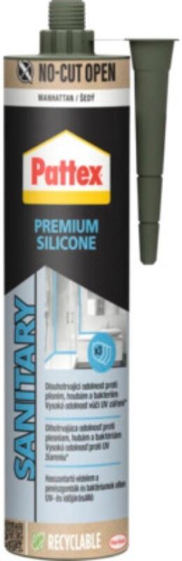 PATTEX Sanitární silikon Premium, manhattan, 280 ml