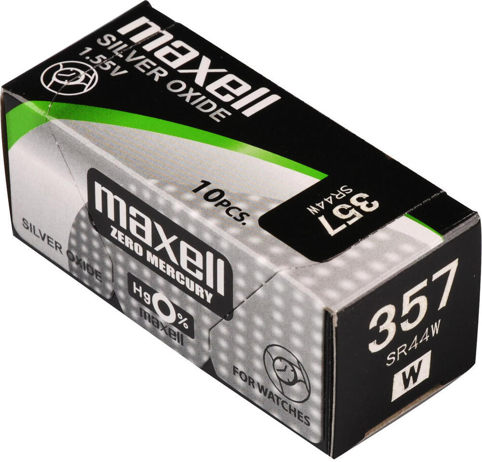 Hodinková baterie Maxell 357/SR44W/V357 1BP Ag (1ks)