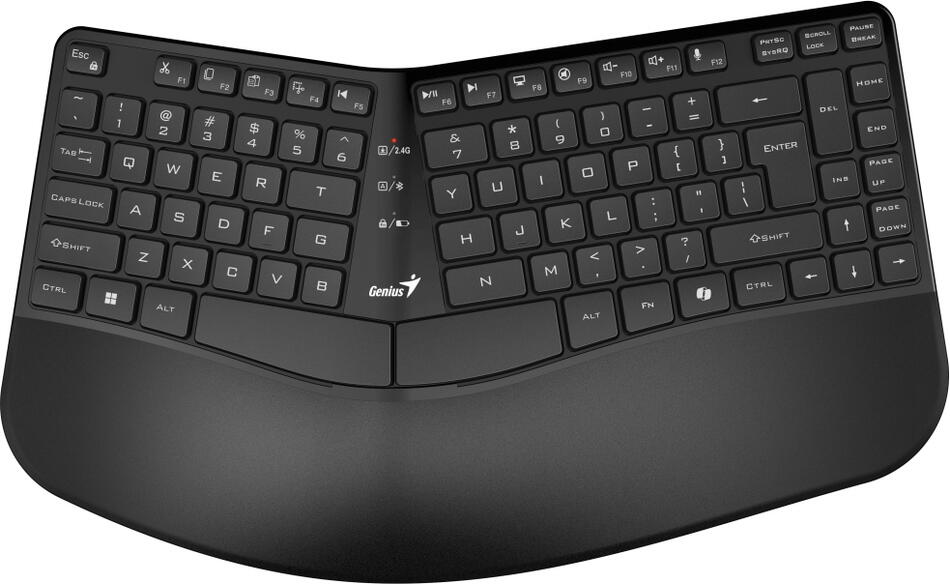 GENIUS Ergo KB-7000BT Wireless/ duální BT+2,4GHz/ Copilot/ USB/ černá/ CZ+SK layout (31320008403)