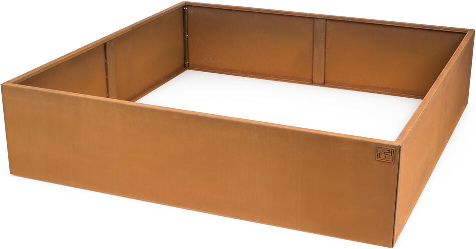 Vyvýšený záhon G21 132 x 32 x 132 cm, Corten