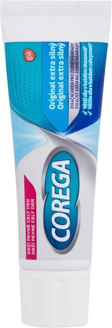 Corega extra silný, fixační krém na zubní náhrady, 40 g