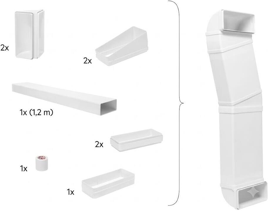 Sada potrubí pro instalaci Electrolux ComboHob M2CKCF01C