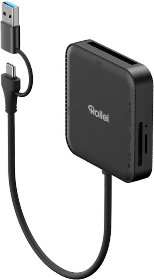 Rollei 4-in-1 Card Reader for SD, CF, MS & microSD (25102)