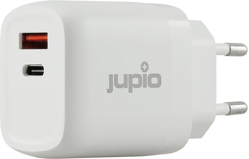 Adaptér Jupio Dual USB GaN Charger 30W - zásuvka/USB + USB-C