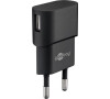 Adaptér 230V na USB max.1A, černý