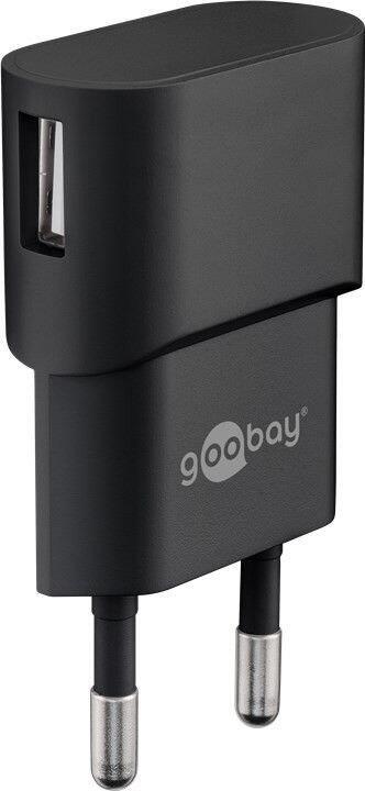 Adaptér 230V na USB max.1A, černý