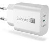 Adaptér CONNECT IT Voyager2 1×USB-C, 25W PD, bílý