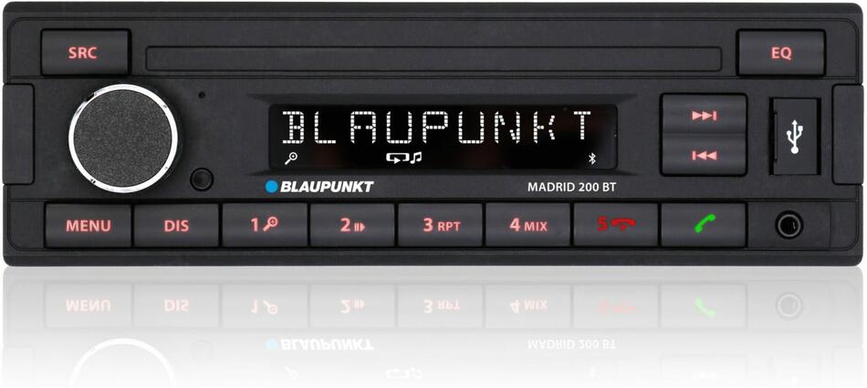 Autorádio BLAUPUNKT Madrid 200 BT, 1DIN