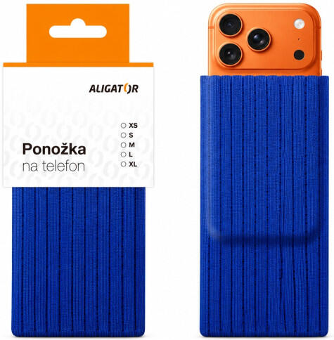 Aligator Ponožka na telefon M, safírová