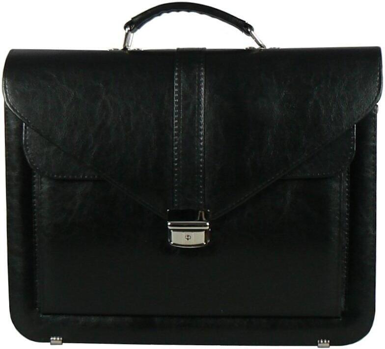 Aktovka REAbags 7173B - černá / nikl