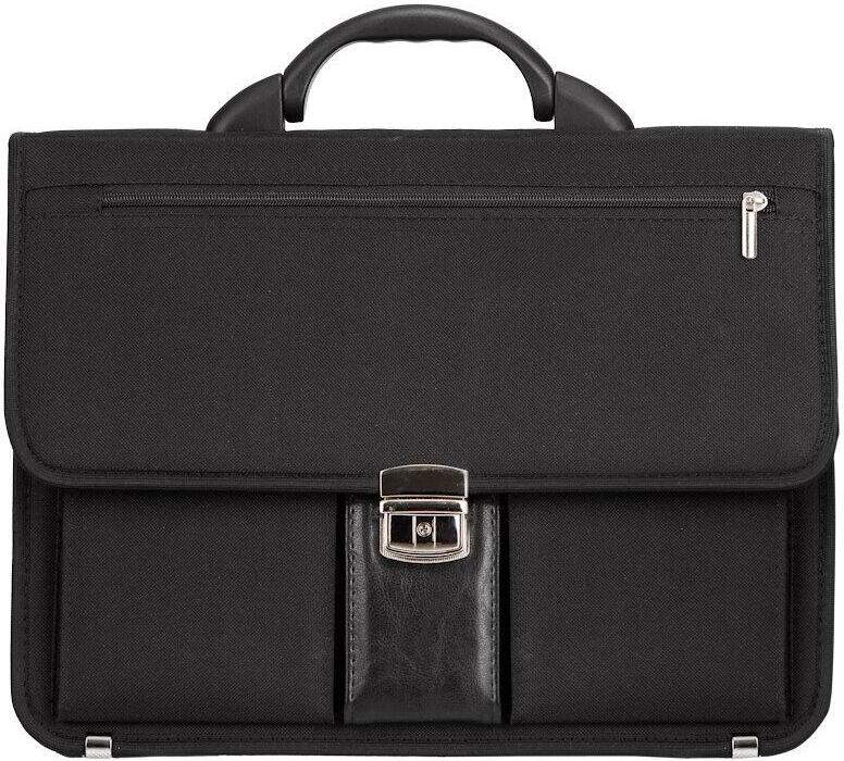 Aktovka REAbags 8001/1-T - černá / nikl