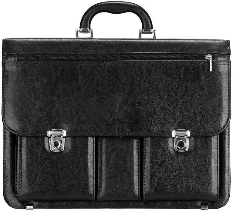 Aktovka REAbags 8001/2-TR - černá / nikl