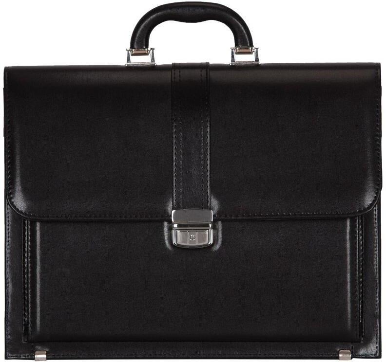 Aktovka REAbags 8003A - černá / nikl