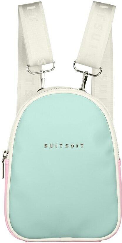 Batoh SUITSUIT® Fabulous Fifties Mint & Pink mini 3 L - zelená