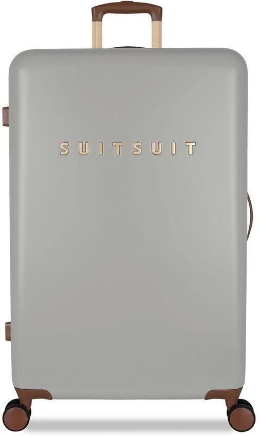 Plastový kufr SUITSUIT® Fab Seventies Limestone L - šedá