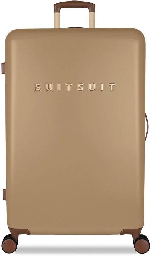 Plastový kufr SUITSUIT® Fab Seventies Cuban Sand L - hnědá