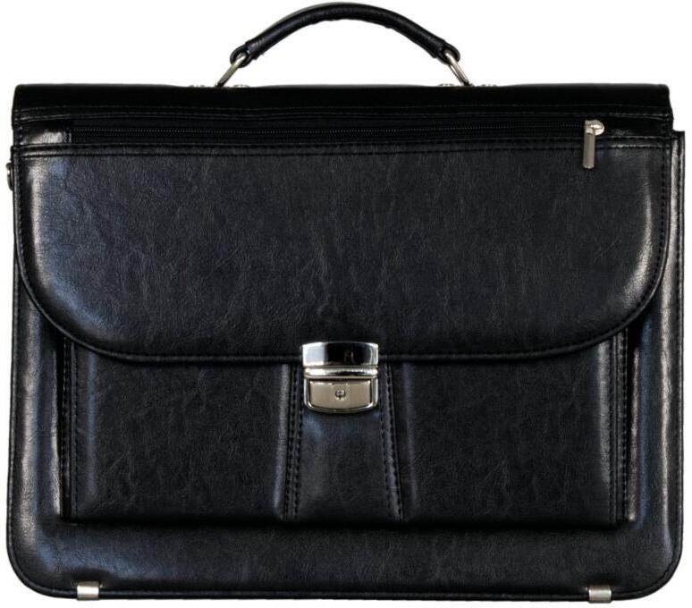 Aktovka REAbags 7618 - černá / nikl