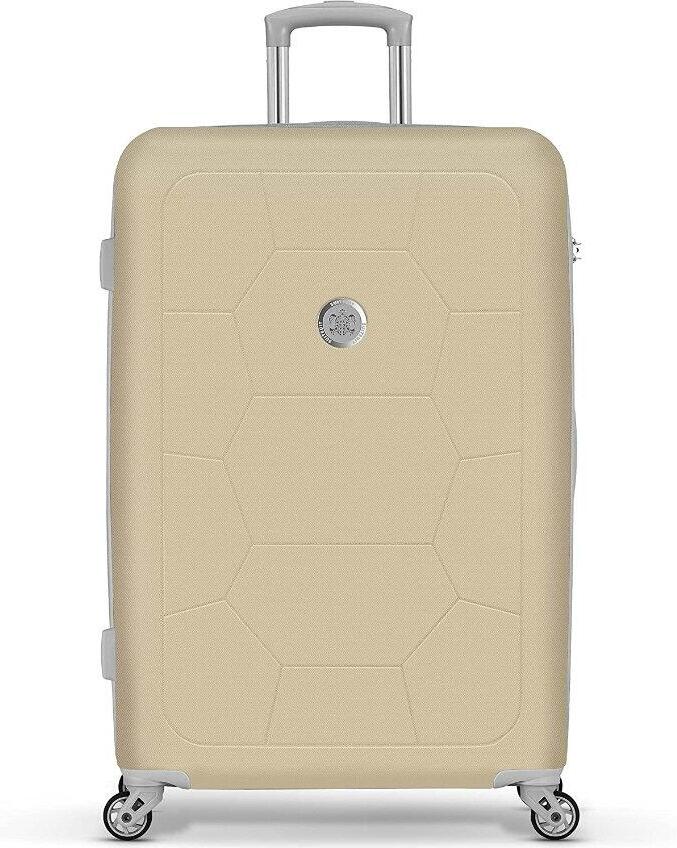 Plastový kufr SUITSUIT® Caretta Pale Khaki L - béžová