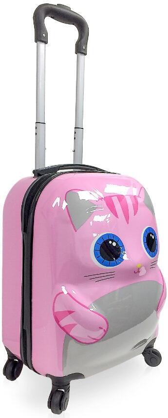 Dětský kufr TUCCI 3D Cutte Kitty - růžová