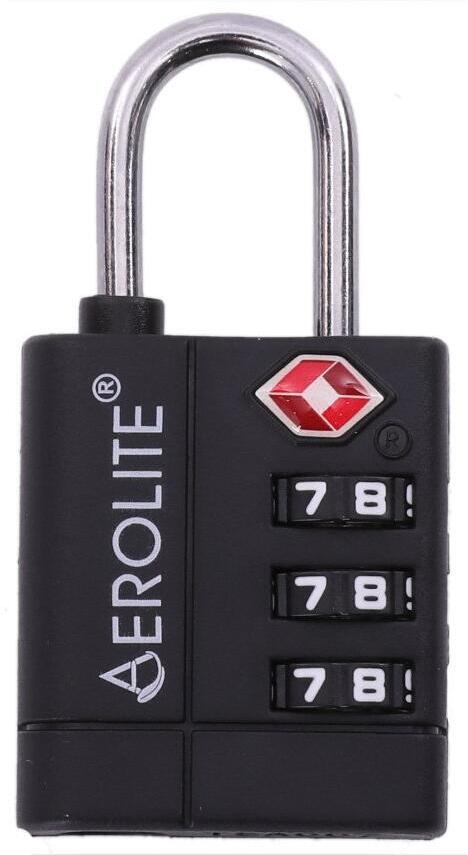Zámek na zavazadlo AEROLITE TSA-LOCK - černá
