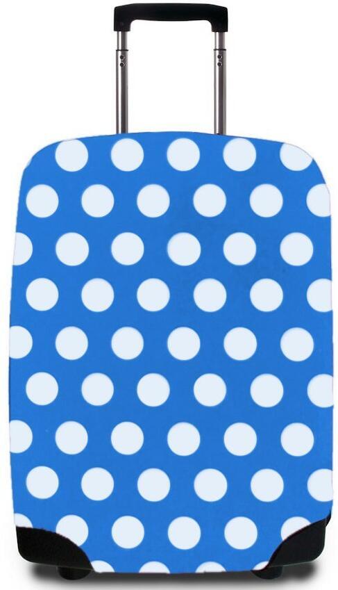 Obal na kufr CASEMATES Polkadot L - modrá
