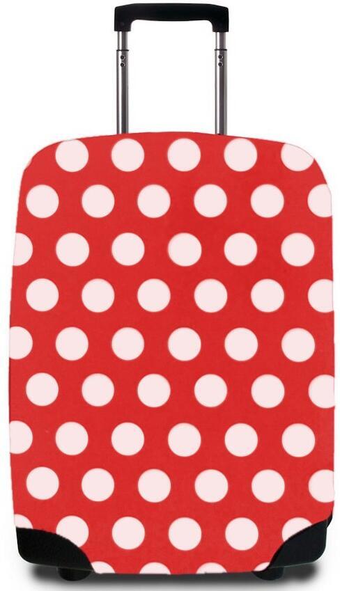 Obal na kufr CASEMATES Polkadot L - červená