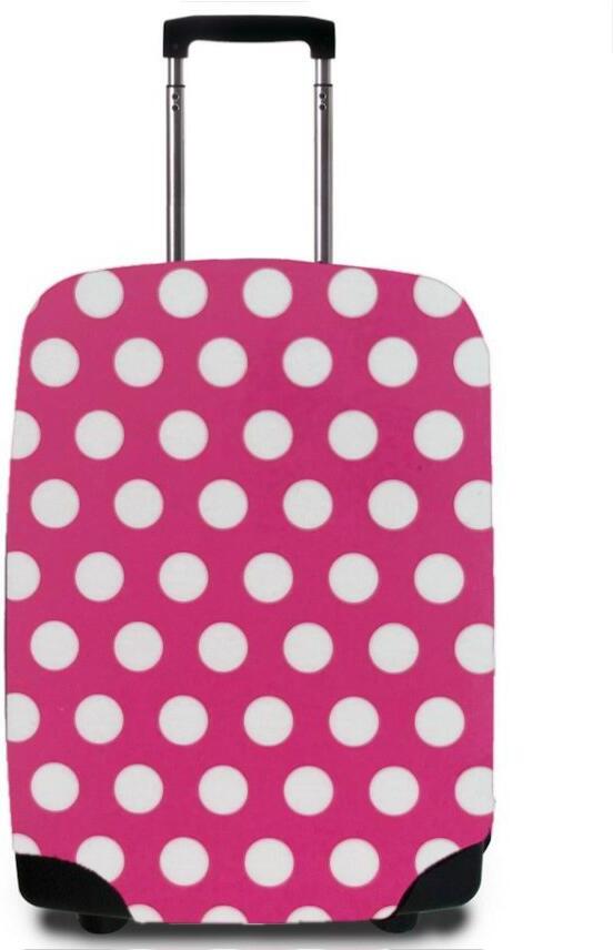 Obal na kufr CASEMATES Polkadot M - růžová
